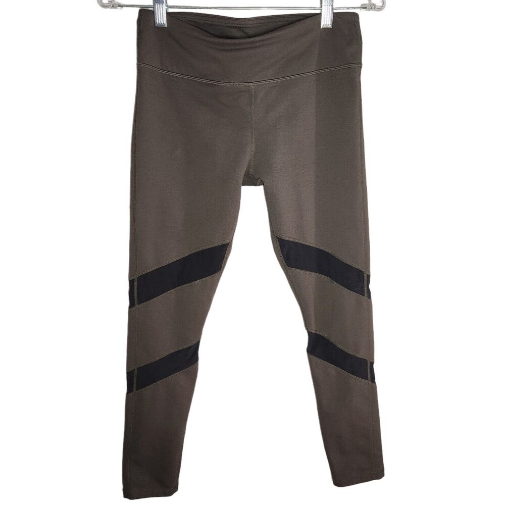 Fabletics Olive Green Gaviota Full Length Mesh Leggings Size S